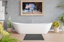 Pack Of 2, Premium Bath Mats For Bathroom, Luxury Cotton Bath Mats, 22x34 Inches