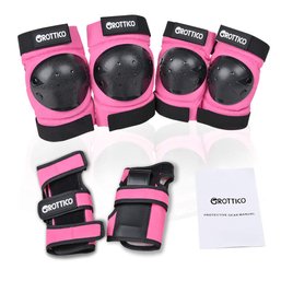 Kids Knee-Elbow-Pads And Wrist-Guards Protective Gear Set 3-8 Years Old