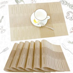 Set Of 6 Heat Resistant Placemats For Dining Table