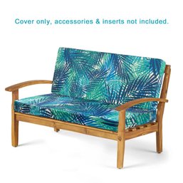 Outdoor Bench/Swing Cushion Slip Cover 42 X 18 X 3 Inch, Water Resistant UV Protection
