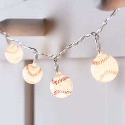 6ft Baseball String Lights Battery Operated 20 LED Indoor Decoration