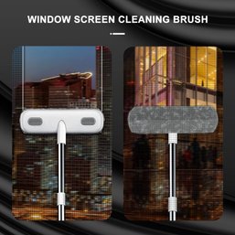 Cleaning Brush For Window Screen 2 In 1 Multifunctional