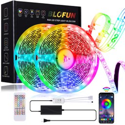 Strip Lights 50FT RGB Strips Light With Remote And Smart App Controlled