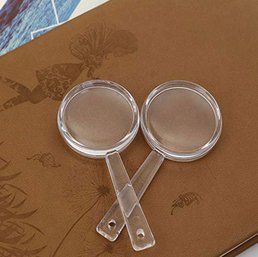 Set Of 2 Pack (80 Total) Mini Plastic Magnifying Glasses