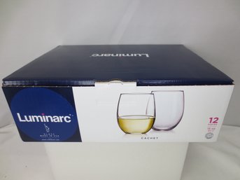 Luminarc Stemless Wine Glasses 12-pack