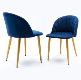 Navy Blue Chair With Gold Legs