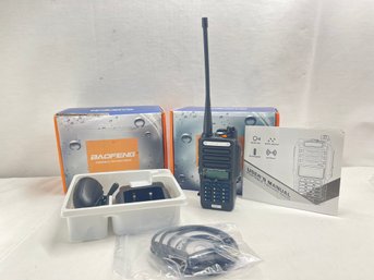 Set Of 3 Baofeng Portable Two-Way Radios