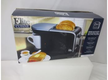 Elite Cuisine Breakfast Station Toaster And Coffee Maker