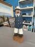 Vintage Sea Captain Wood Carved Figurine