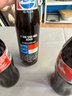 Vintage Unopened Coke And Pepsi Bottles