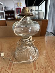 Antique Glass Lamp Untested.