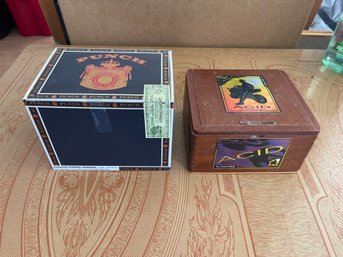 Lot Of 2 Cigar Boxes