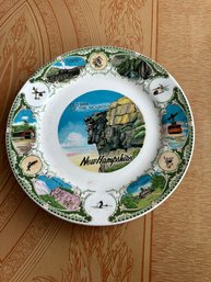 Vintage New Hampshire Man On The Mountain Decorative Plate