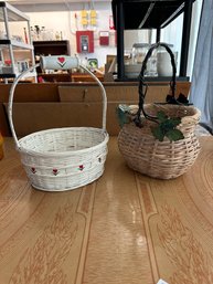 Lot Of 2 Baskets