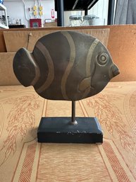 Decorative Metal Fish Sculpture