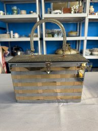 Vintage Goldstrom Fifth Avenue Basket Weave And Lucite Handbag