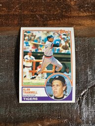 1983 Topps Alan Trammell Tigers Baseball Card #95