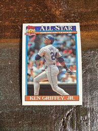 1991 Topps All Star American League Ken Griffey Jr Baseball Card #392