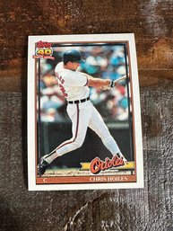 1991 Topps Chris Hoiles Orioles Baseball Card #42