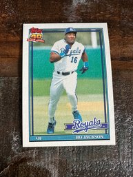 1991 Topps Bo Jackson Royals Baseball Card #600