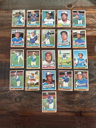 Lot Of 21 1976 Topps Braves Baseball Cards