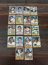 Lot Of 18 1976 Topps Tigers Baseball Cards