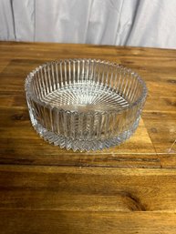 Vintage Sawtooth Rim Clear Glass Candy Dish