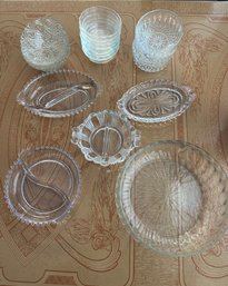 Lot Of Vintage Clear Glass Items - Including Pyrex
