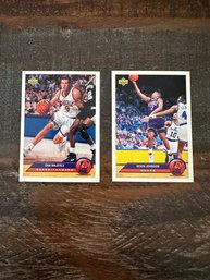 Lot Of 2 1992-1993 Upper Deck Cards Dan Majerle And Kevin Johnson