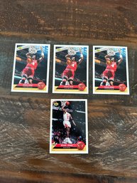 Lot Of 4 1992-1993 Upper Deck Cards Horace Grant And Michael Jordan