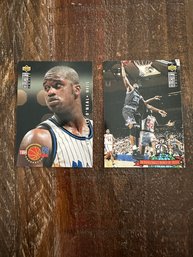Lot Of 2 1994 Upper Deck Collector's Choice Shaquille O'Neal Cards