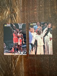 Lot Of 2 1997 Upper Deck Collector's Choice Michael's Magic Michael Jordan Cards