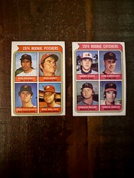 Lot Of 2 1974 Topps Rookie Baseball Cards
