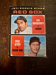 1971 Topps Red Sox Rookie Stars Baseball Card