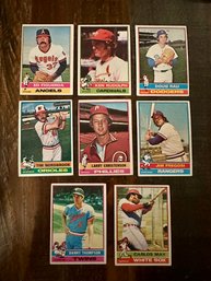 Lot Of 8 1976 Topps Baseball Cards