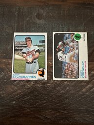 Lot Of 2 1973 Baltimore Orioles Baseball Cards