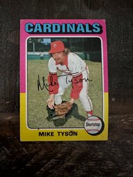 1975 Topps Mike Tyson Baseball Card #231