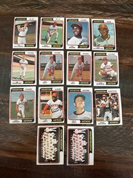 Lot Of 14 1974 Topps Houston Astros Baseball Cards