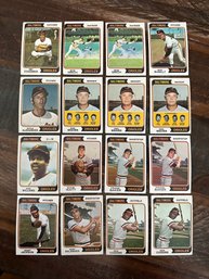 Lot Of 16 1974 Topps Orioles Baseball Cards