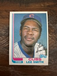 1982 Topps Lee Smith Cubs Baseball Card #452