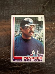 1982 Topps Reggie Jackson Yankees Baseball Card #300