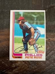 1982 Topps Pete Rose Phillies Baseball Card #780