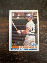 1982 Topps Robin Yount Brewers Baseball Card #435