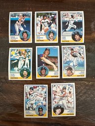 Lot Of 8 1983 Topps Astros Baseball Cards
