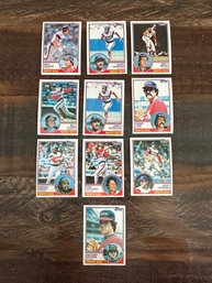 Lot Of 10 1983 Topps White Sox Baseball Cards