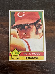 1976 Topps Pete Rose Reds NL All Star Baseball Card #240