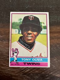 1976 Topps Tony Oliva Twins Baseball Card #35