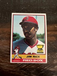1976 Topps Jim Rice Red Sox Baseball Card #340
