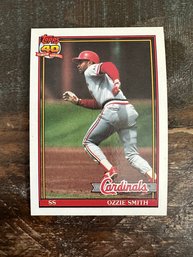 1991 Topps Ozzie Smith Cardinals Baseball Card #130