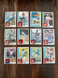 Lot Of 12 1984 Topps Brewers Baseball Cards 1 Of 2